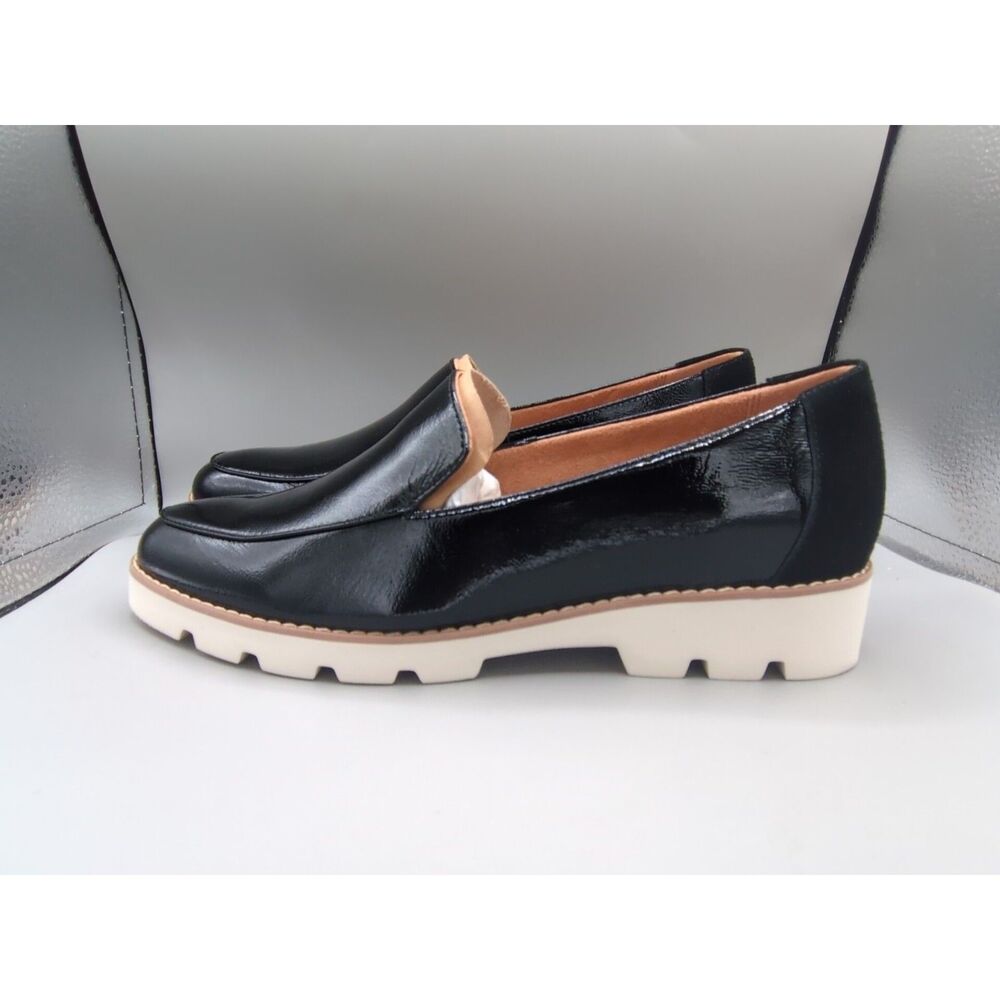 Vionic Kensley Women's SZ 9 Shoes Black Patent Leather Slip On Loafers - Picture 2 of 9